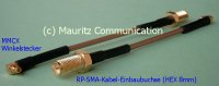 Kabelkonfektion: Mauritz Communication: Kabeladapter MMCX Winkelstecker RP SMA Einbau Kabelbuchse Kabelkonfektion: Mauritz Communication: Kabeladapter MMCX Winkelstecker RP SMA Einbau Kabelbuchse