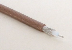 Hitzebeständiges 50 Ohm Koaxkabel mit Teflon / PTFE Isolation