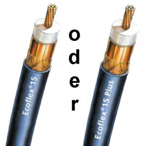 Koaxkabel Ecoflex 15 Standard und Ecoflex 15 Plus