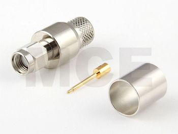 SMA Plug Crimp for Ecoflex10, LMR400, HDF400, PTFE