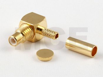 SMC Plug R/A for RG 174 / 188 / 316, PTFE, Crimp