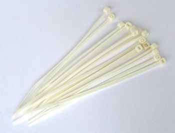 Cable Ties, White, 4,8 x 370 mm