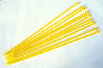 Kabelbinder Gelb 2,5 x 100 mm, Beutel mit 100 Stück