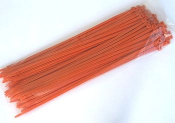 Kabelbinder Orange 4,8 x 300 mm, Beutel mit 100 Stück