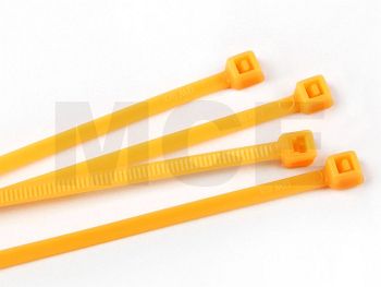 Kabelbinder Neon-Orange 2,5 x 100 mm, Beutel mit 100 Stück