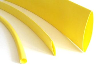 Shrink Tubing yellow 1,2 / 0,6 mm, DERAY-H Meter-Goods