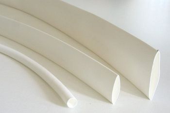 Shrink Tubing white 1,2 / 0,6 mm, DERAY-H Meter-Goods