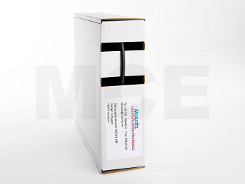 Shrink Tubing black 1,6 / 0,8 mm, Box 12m DERAY-HB