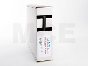 Shrink Tubing black 4,8 / 2,4 mm, Box 12m DERAY-HB