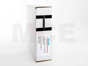 Shrink Tubing black 1,2 / 0,6 mm, Box 12m DERAY-H