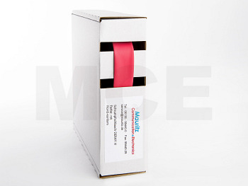 Shrink Tubing red 12,7 / 6,4 mm, Box 7,5m DERAY-H