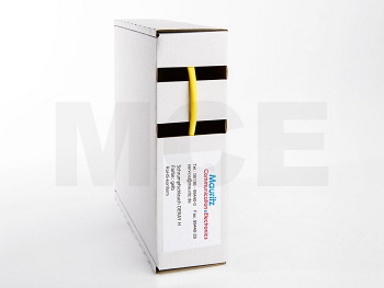 Shrink Tubing yellow 1,2 / 0,6 mm, Box 12m DERAY-H