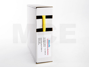 Schrumpfschlauch gelb 9,5 / 4,8 mm, Box 9m DERAY-H