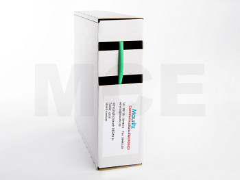 Shrink Tubing green 1,2 / 0,6 mm, Box 12m DERAY-H