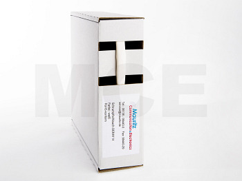 Shrink Tubing white 6,4 / 3,2 mm, Box 10m DERAY-H