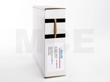 Shrink Tubing brown 1,2 / 0,6 mm, Box 12m DERAY-H