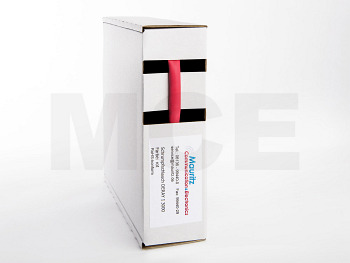 Shrink Tubing red 4,8 / 1,5 mm, Box 6m DERAY-I 3000