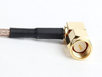 RG 316, MMCX Male R/A to SMA Male R/A, Length 10cm