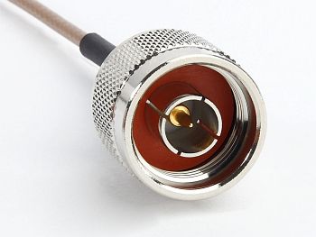 RG 316 assembled with N Male to CRC9 Male R/A, Length 10cm