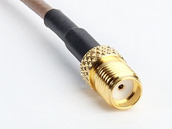 RG 316 mit RP SMA Stecker auf SMA Buchse, Länge 25cm