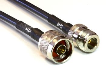 H 155 Coaxial Cable assembled with N Male to N Female, 50cm