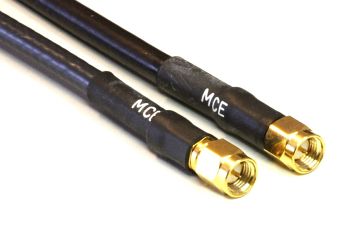 H 155 Coaxial Cable assembled with SMA Male to SMA Male, 10m