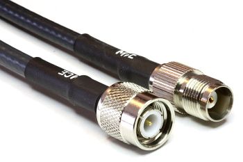 H 155 Coaxial Cable assembled with TNC Male to TNC Female, 1m