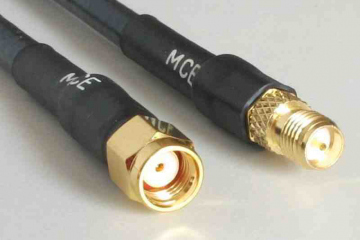 H 155 WLAN Coaxial Cable assembled with RP SMA Male to RP SMA Female, 50 cm