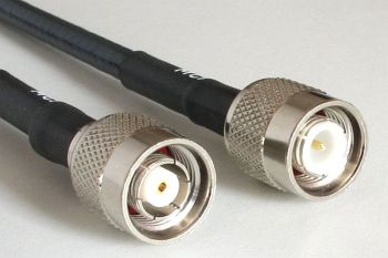 H 155 WLAN Coaxial Cable assembled with RP TNC Male to TNC Male, 1m