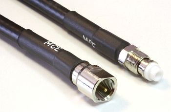 H 155 PE Coaxial Cable assembled with FME Male to FME Female, 1,5m
