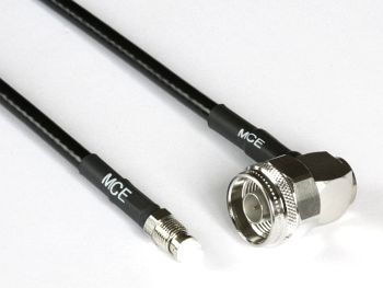 H 155 PE Coaxial Cable assembled with N Male R/A to FME Female, 1m