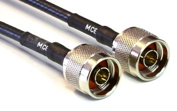 H 155 PE Coaxial Cable assembled with N Male to N Male, 1m