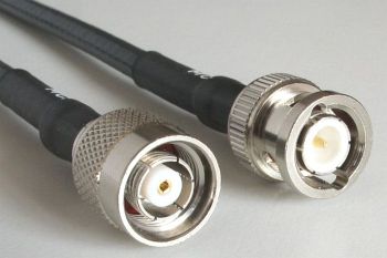 H 155 PE WLAN Coaxial Cable assembled RP TNC Male to BNC MALE, 50cm