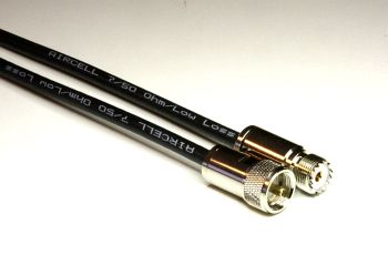 H 2007 Coaxial Cable assembled with UHF Male to UHF Female, 50cm