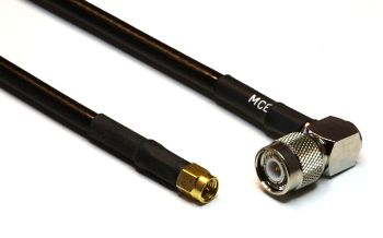 CLF 200 Coaxial Cable Assemblies with TNC Male R/A to SMA Male, 10m