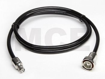 Ecoflex 10 Coaxial Cable assembled with 7/16 Male to BNC Male, Length 1m