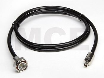 Ecoflex 10 Coaxial Cable assembled with 7/16 Male to BNC Female, Length 1m