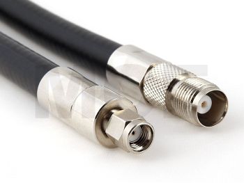 Ecoflex 10 Coaxial Cable assembled with TNC Female to RP SMA Male Crimp, Length