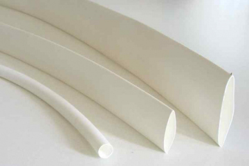 Shrink Tubing white 2,4 / 1,2 mm, DERAY-H Meter-Goods