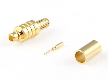 MMCX Plug for RG 174 / 188 / 316, Gold plated, Crimp