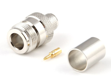 RP N Jack for RG 213 / 214, PTFE, Crimp