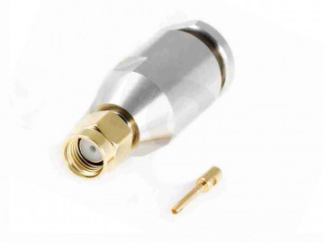 RP-SMA-Male for Aircell7,H 2007,LMR 300, solder/clamp