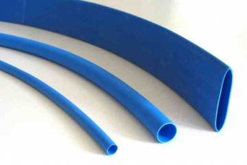 Schrumpfschlauch blau 6,4 / 2,0 mm, Meterware, DERAY-I 3000