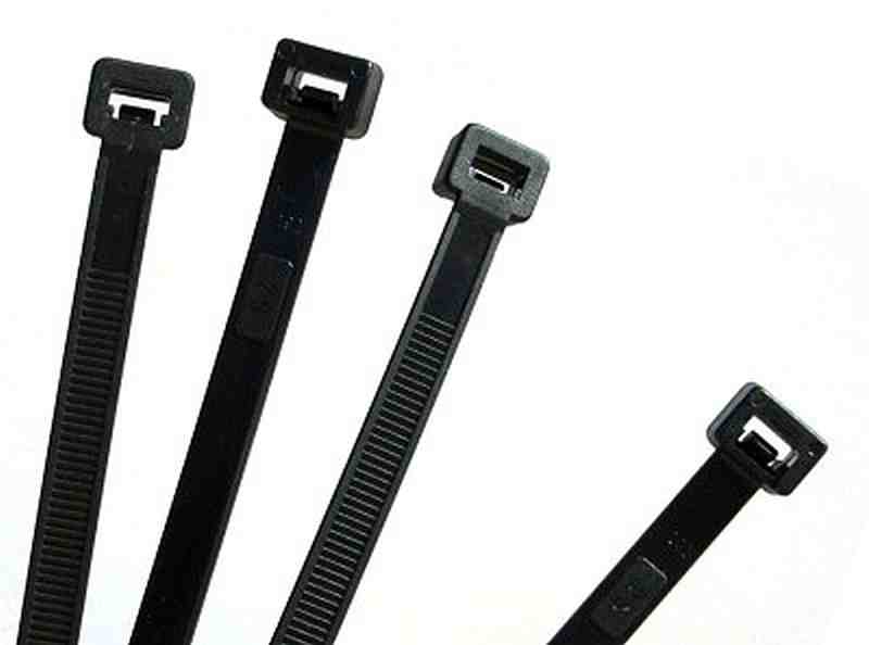 SKANDIX Shop Universalteile: Kabelbinder schwarz 100 Stück 375 mm 7,6 mm  (1024908)