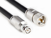 Ecoflex 10 Coaxial Cable assembled with BNC Male to UHF Male, Length 12m