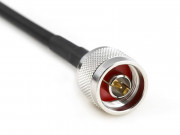 H 155 PE Coaxial Cable assembled with N Male to SMA Male, 7m