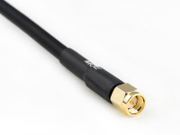 Aircell 7 Coaxial Cable Assemblies with BNC Male R/A to SMA Male, 4m
