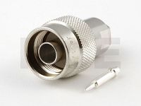 N Stecker für RG 178 / 196, PTFE, Clamp