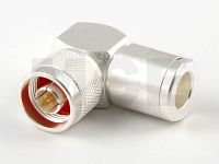 N Plug R/A for Aircell 7 / H 2007, PTFE, Clamp