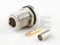 N Einbau Kabelbuchse für Aircell 5 / CLF 200, Crimp